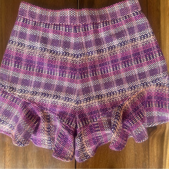 CINQ À SEPT Lexie Box Weave Ruffle Shorts Sz 2 NWT $395 retail - Picture 10 of 10